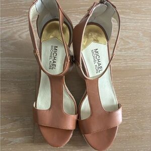 MICHAEL Michael Kors Brown Leather Sandals